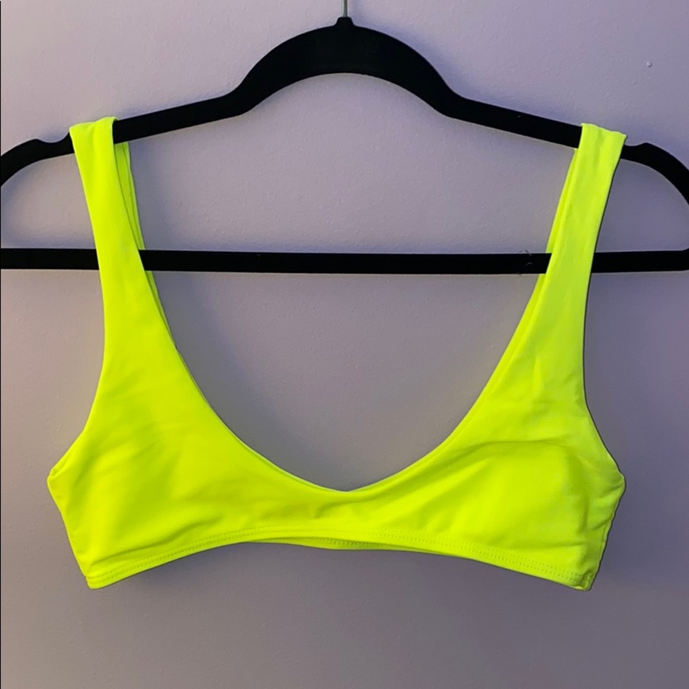 High Cut Neon Yellow Bikini Set